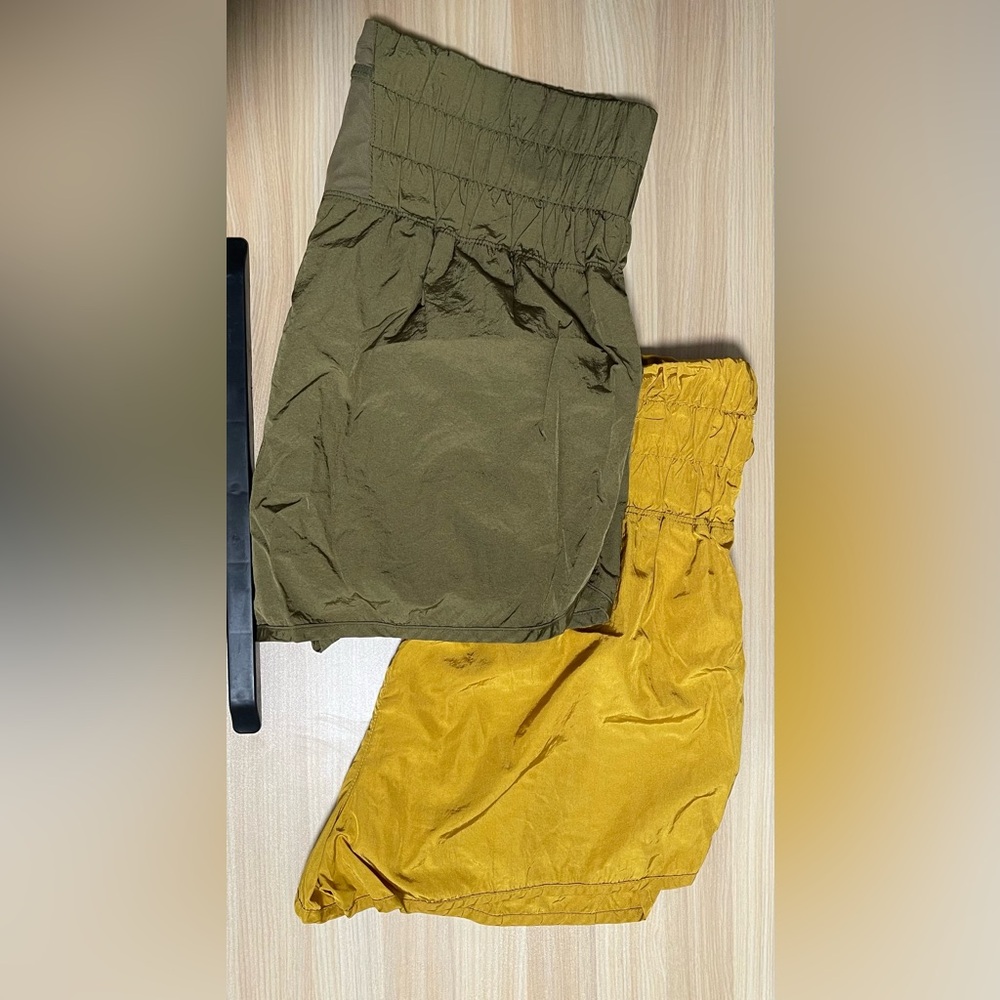 Bundle Free People FP Movement The Way Home XL Shorts Womens olive mustard Lined
